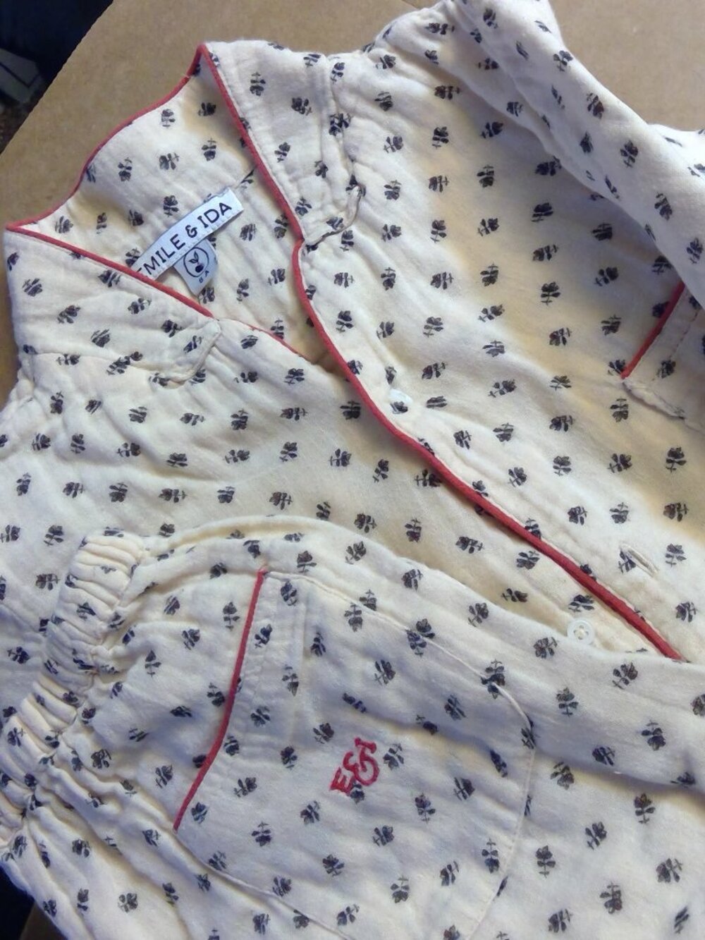 Emile & Ida Pajamas, Grandma Style Pajamas, Size 8